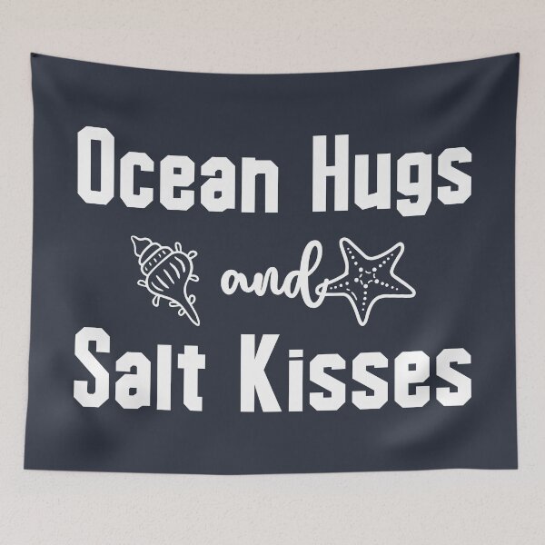 Item preview, Ocean Hugs and Salt Kisses - Summer, Beach, and Ocean Lovers (White Design) designed and sold by Spiprinto.