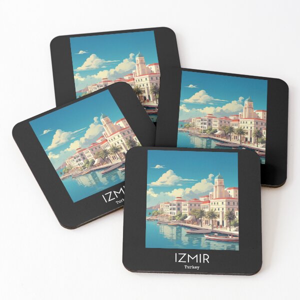 Item preview, A Vintage Travel Illustration of Izmir - Turkey  designed and sold by GoodOldVintage.
