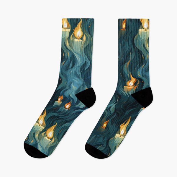 Item preview, Monet's Whisper: Tranquil Symphony of Glowing Candle Flames designed and sold by polonuim210.