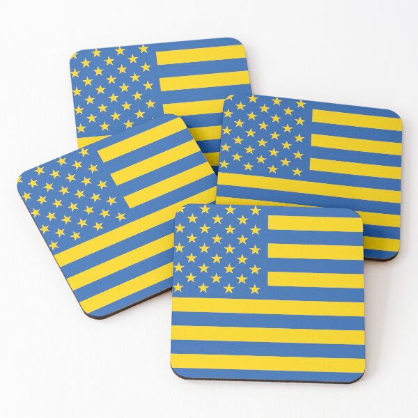 Item preview, Ukraine Ukrainian USA American United States US Flag designed and sold by FlagX.