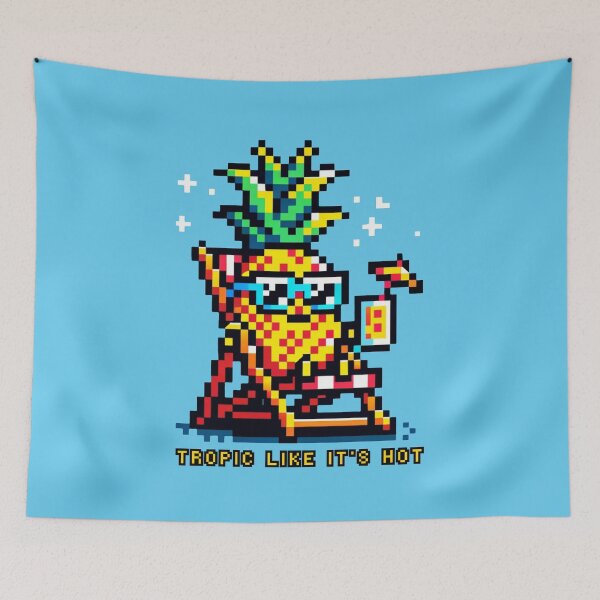 Item preview, Beachside Pineapple Chill: Summer Sun & Fun designed and sold by PixelPunkster.