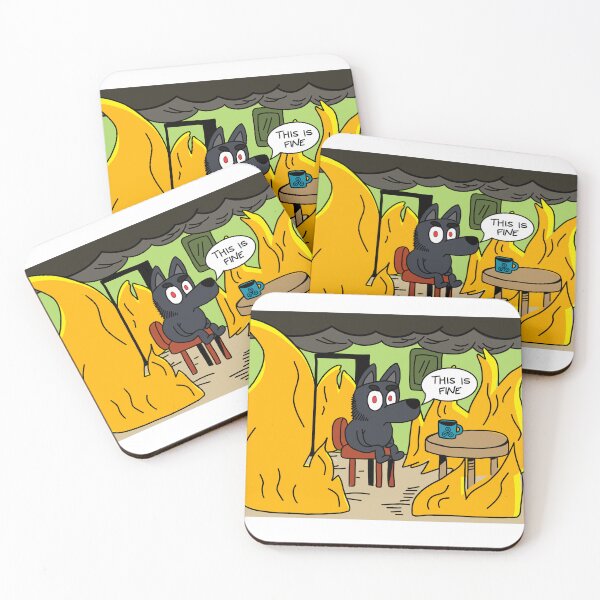 Item preview, This Is Fine designed and sold by SterekBiz.