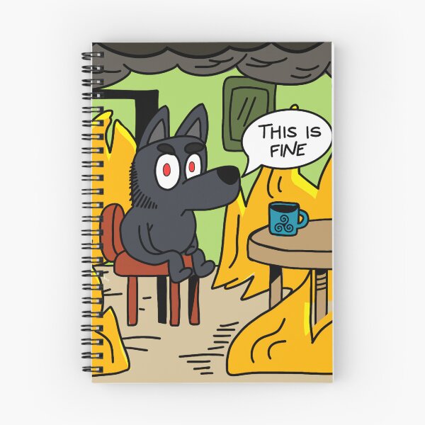 Item preview, This Is Fine designed and sold by SterekBiz.