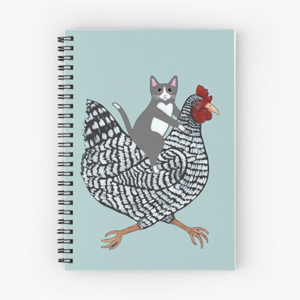 Item preview, Grey Tuxedo Cat Chicken Ride designed and sold by KilkennyCat Art.