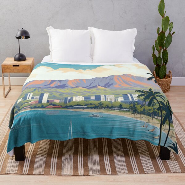 Item preview, A Vintage Travel Illustration of Honolulu - Hawaii - US designed and sold by GoodOldVintage.