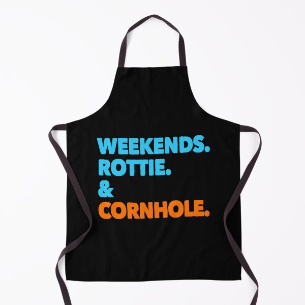 Item preview, Weekends Rottie and Cornhole Funny Dog Gift designed and sold by Guarddogdrive.