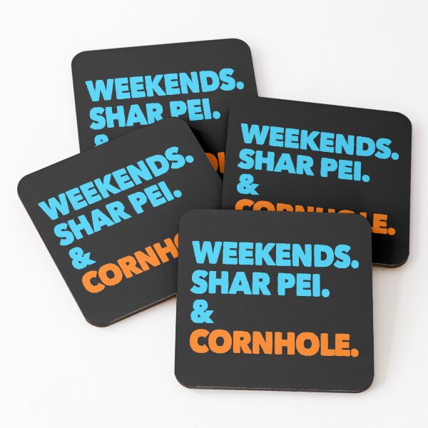 Item preview, Weekends Shar Pei and Cornhole Funny Dog Gift  designed and sold by Guarddogdrive.