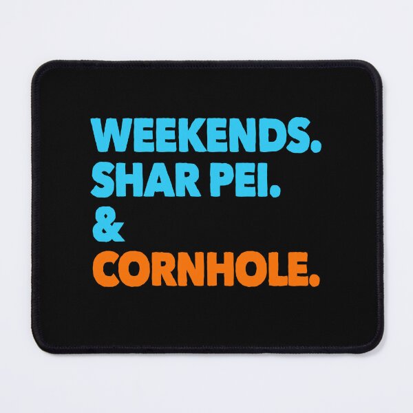 Item preview, Weekends Shar Pei and Cornhole Funny Dog Gift designed and sold by Guarddogdrive.