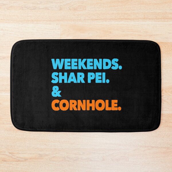 Item preview, Weekends Shar Pei and Cornhole Funny Dog Gift  designed and sold by Guarddogdrive.