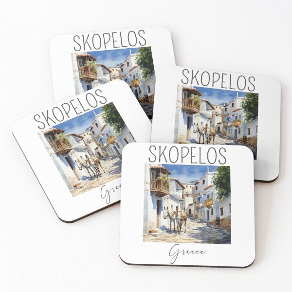 Item preview, Watercolor Design of Skopelos - Greece  designed and sold by Sketch-Shack.