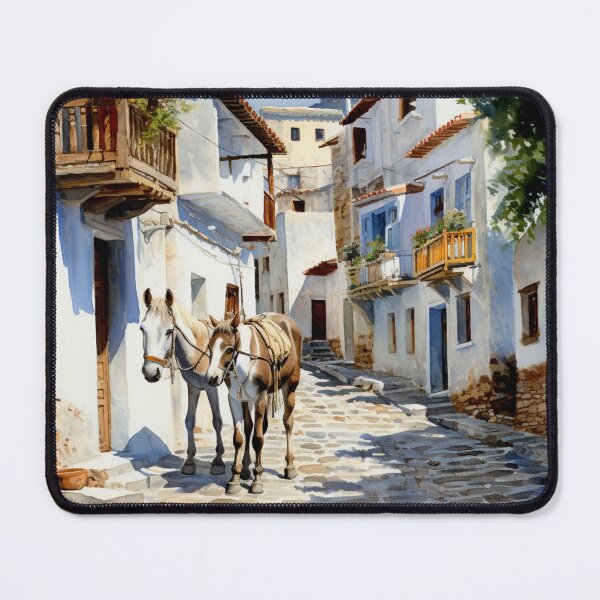 Item preview, Watercolor Design of Skopelos - Greece designed and sold by Sketch-Shack.