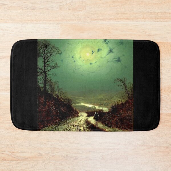Item preview, A Wet Road by Moonlight, Wharfedale - John Atkinson Grimshaw designed and sold by forgottenbeauty.