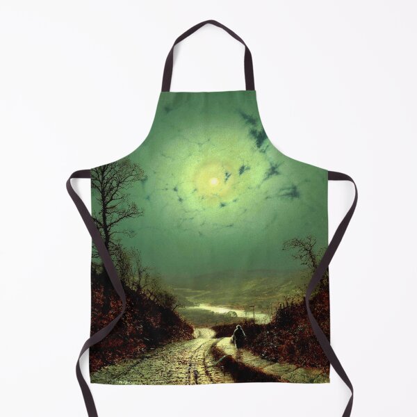 Item preview, A Wet Road by Moonlight, Wharfedale - John Atkinson Grimshaw designed and sold by forgottenbeauty.