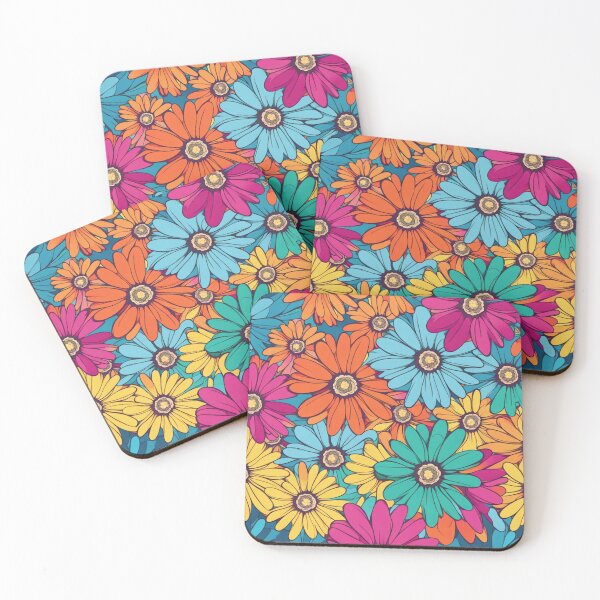 Item preview, Abstract Colorful Daisy Pattern designed and sold by calibrit.