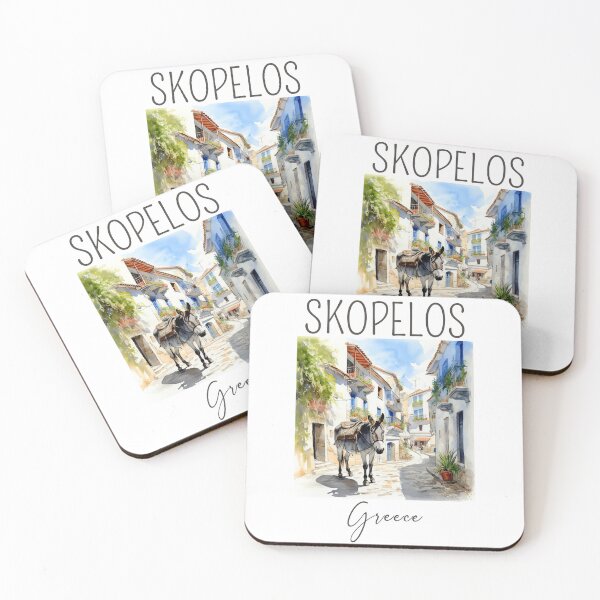 Item preview, Watercolor Design of Skopelos - Greece  designed and sold by Sketch-Shack.
