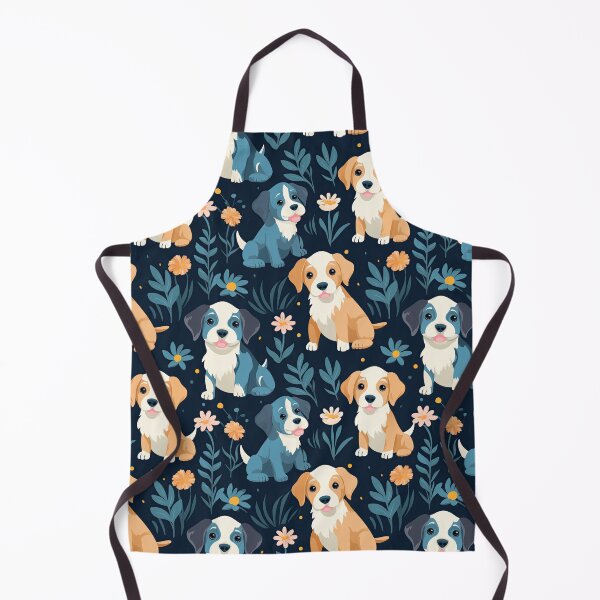 Item preview, Pastel Puppies - Vector seamless artwork designed and sold by NevernotmeUK.
