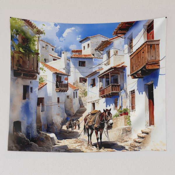 Item preview, Watercolor Design of Skopelos - Greece  designed and sold by Sketch-Shack.