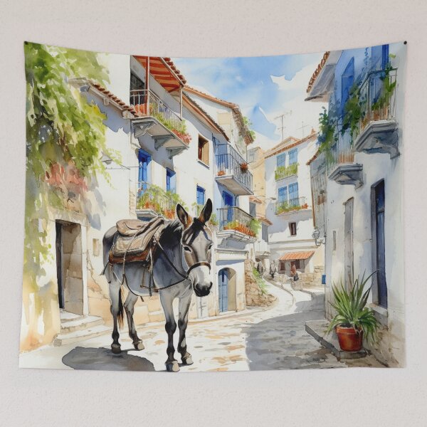Item preview, Watercolor Design of Skopelos - Greece  designed and sold by Sketch-Shack.