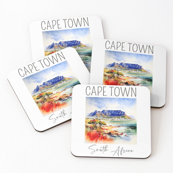 Item preview, Watercolor Design of Cape Town - South Africa  designed and sold by Sketch-Shack.