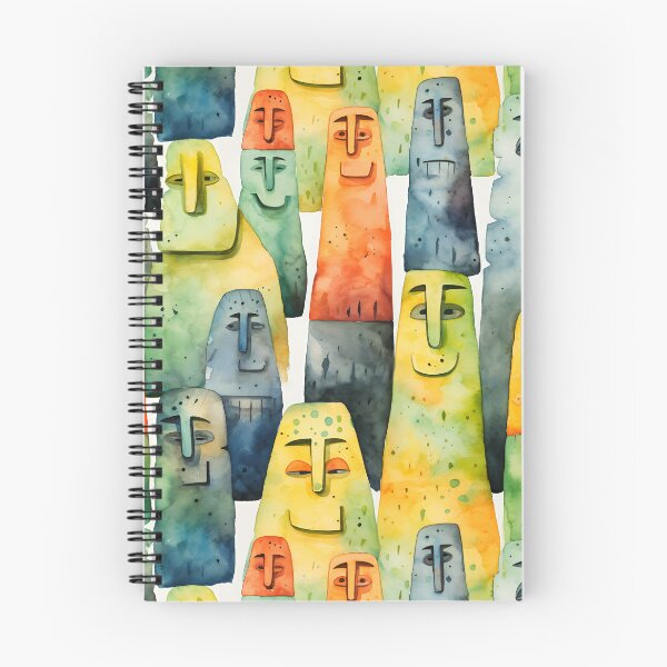 Item preview, Easter Island Statue pattern 2 designed and sold by Sp3ctrumOfColor.