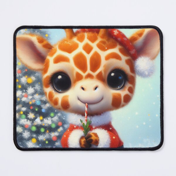 Item preview, giraffe santa designed and sold by KateBlakeO.