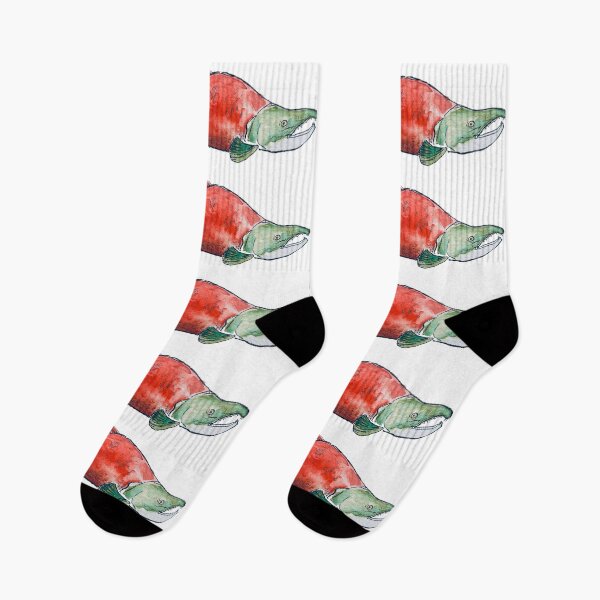 Item preview, Watercolour Sockeye Salmon  designed and sold by rachelclaireart.