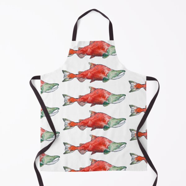 Item preview, Watercolour Sockeye Salmon designed and sold by rachelclaireart.