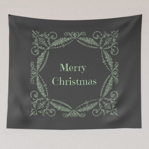 Item preview, Merry Christmas inscription in decorative frame designed and sold by Meandmyshop.