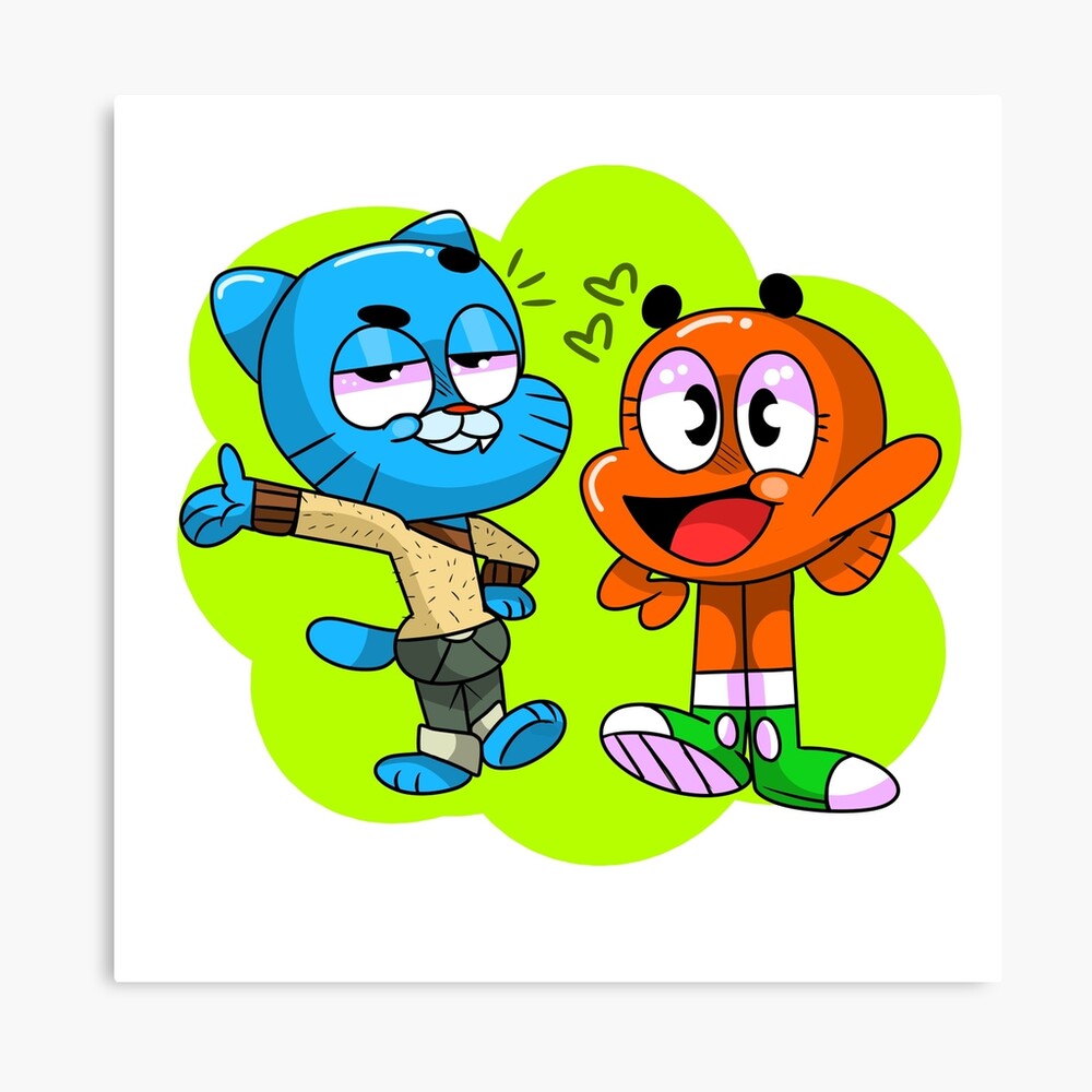 Lámina metálica for Sale con la obra «Gumball y Darwin Waterson Cartoon  Network» de Jrgoyette | Redbubble