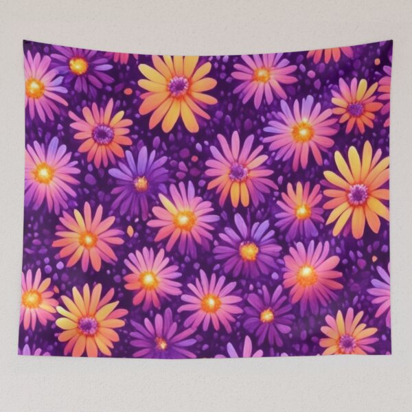 Item preview, Abstract Colorful Daisy Pattern designed and sold by calibrit.