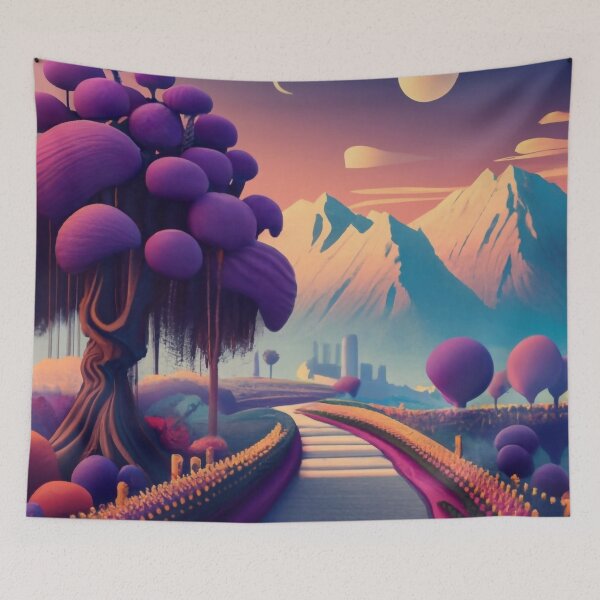 Item preview, Purple Majesty: Enigmatic Tree by the Volcanic Glow designed and sold by WhimsyRealm.