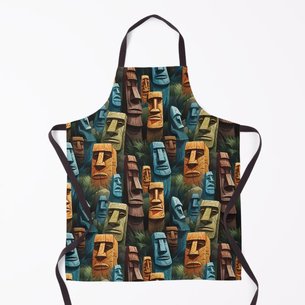 Item preview, Thinking Easter Island Statue pattern designed and sold by Sp3ctrumOfColor.