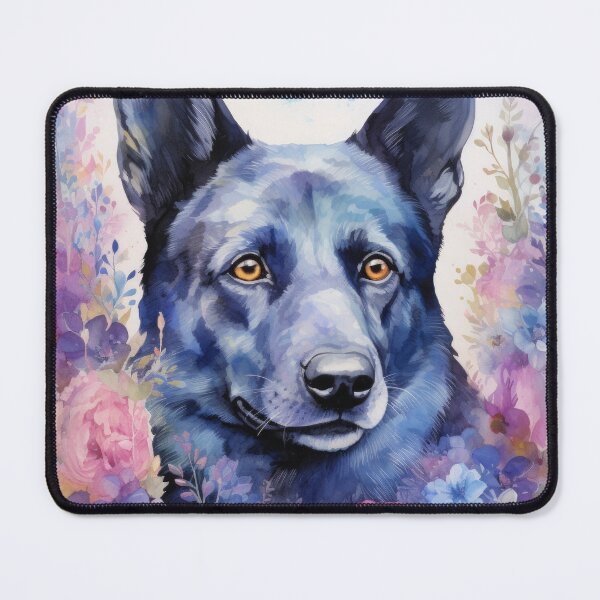 Item preview, beautiful Australian Kelpie herding dog dog art designed and sold by WallyPink.