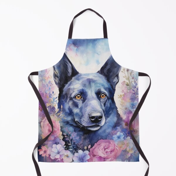 Item preview, beautiful Australian Kelpie herding dog dog art designed and sold by WallyPink.
