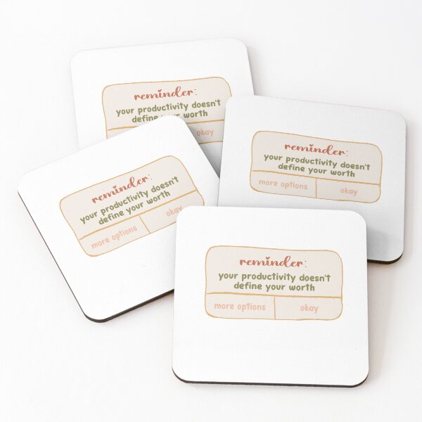 Item preview, Reminder: Productivity Doesn't Define Your Worth designed and sold by Just-a-stumpy.