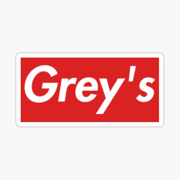 greys red Sticker