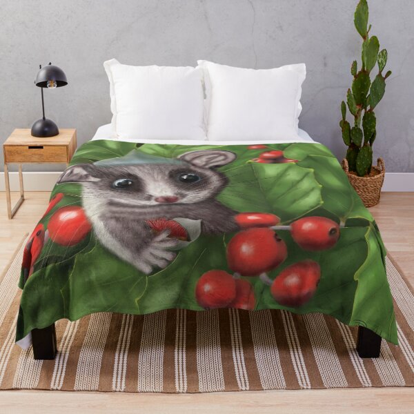 Item preview, Pygmy Possum with holly tree. designed and sold by Deb Bull.