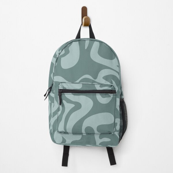 Artikelvorschau, Grooviges Trippy Swirly Green Jade Deep Grey Green entworfen und verkauft von LittleHCreative.