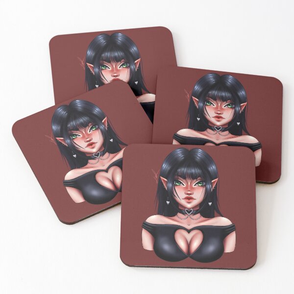 Item preview, Goth e-girl sexy elf girl anime designed and sold by JackieDsArt.