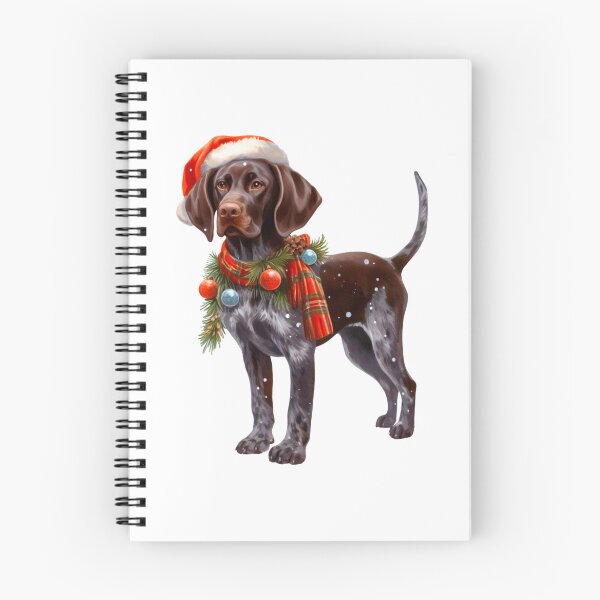 Item preview, Christmas German Shorthaired Pointer Dressed for Christmas - GSP Christmas Painting designed and sold by Star-Fragment.