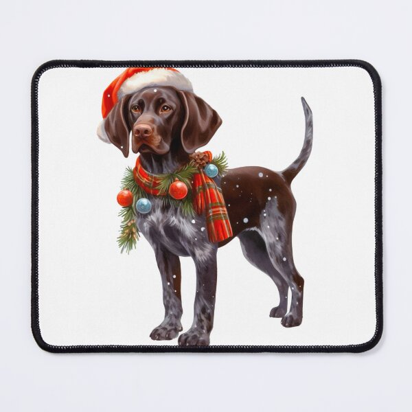 Item preview, Christmas German Shorthaired Pointer Dressed for Christmas - GSP Christmas Painting designed and sold by Star-Fragment.