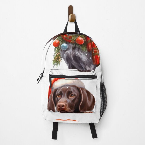 Item preview, Christmas German Shorthaired Pointer Dressed for Christmas - GSP Christmas Painting designed and sold by Star-Fragment.