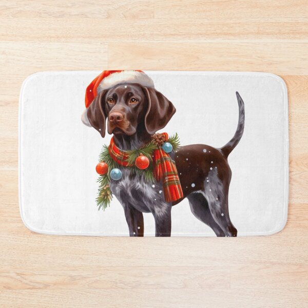 Item preview, Christmas German Shorthaired Pointer Dressed for Christmas - GSP Christmas Painting designed and sold by Star-Fragment.