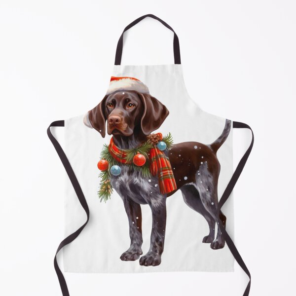 Item preview, Christmas German Shorthaired Pointer Dressed for Christmas - GSP Christmas Painting designed and sold by Star-Fragment.