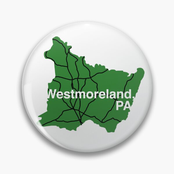 Item preview, Westmoreland County Outline with Roads designed and sold by dumpingcore.