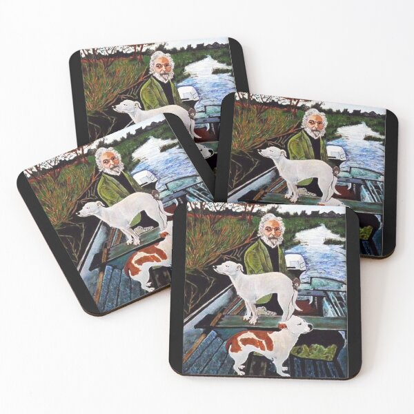 Item preview, Goodfellas man and 2 dogs painting designed and sold by CplusJ.