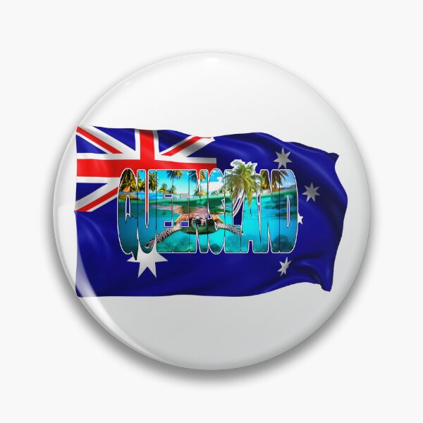 Item preview, QUEENSLAND - Australia Turtle with Flag designed and sold by Adam Gormley.