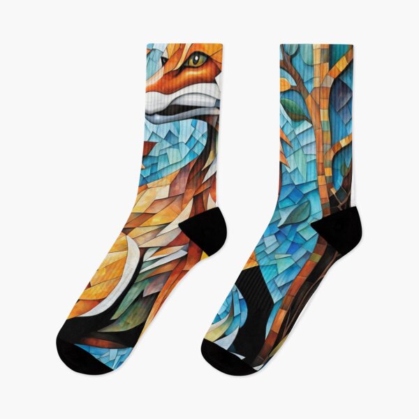 Item preview, Hermoso diseño de arte mosaico Zorro en el bosque designed and sold by Butler in the Home.
