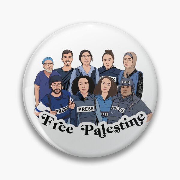 Item preview, Free Palestine Jounalists designed and sold by GlowinUp Shop.