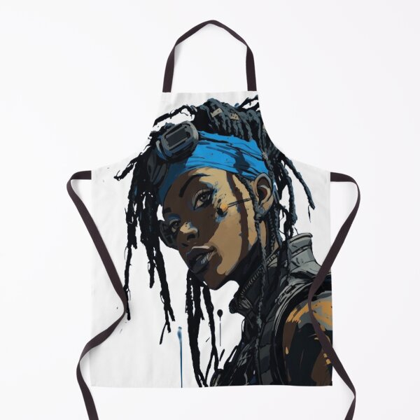 Item preview, Cyberpunk Blue Girl #2 designed and sold by dcwildfinds.